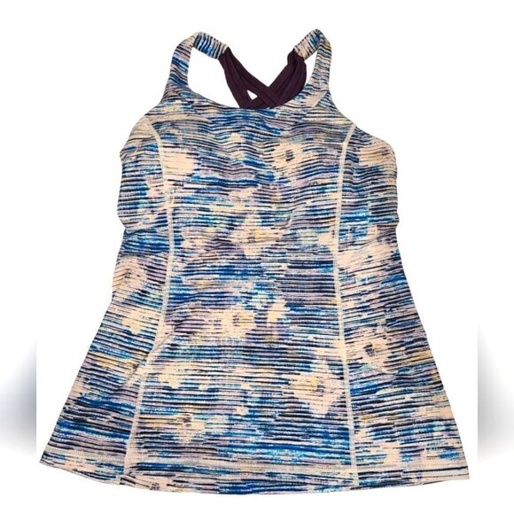 Lululemon Enhearten Tank Blurry Belle Multi Deep Zinfandel Blue White Purple | 8 - Picture 2 of 7